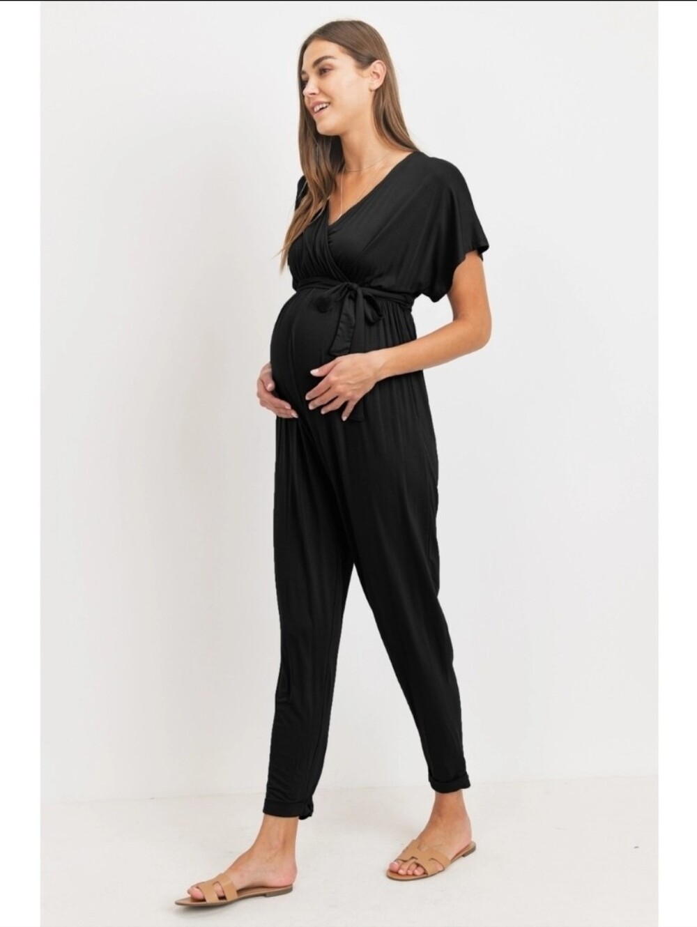 Maternity & Breastfeeding Black Jumpsuit